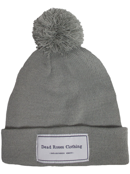 Pom Pom Beanie // Silver Grey
