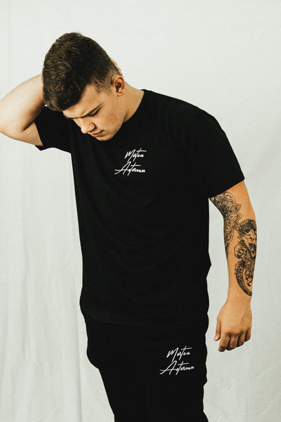 Black Scripture Tee