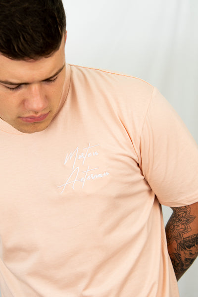 Pale Pink Scripture Tee